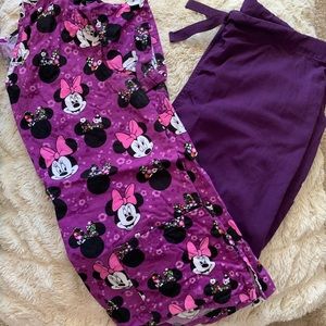 Disney Minnie Mouse Scrub Top Size XS